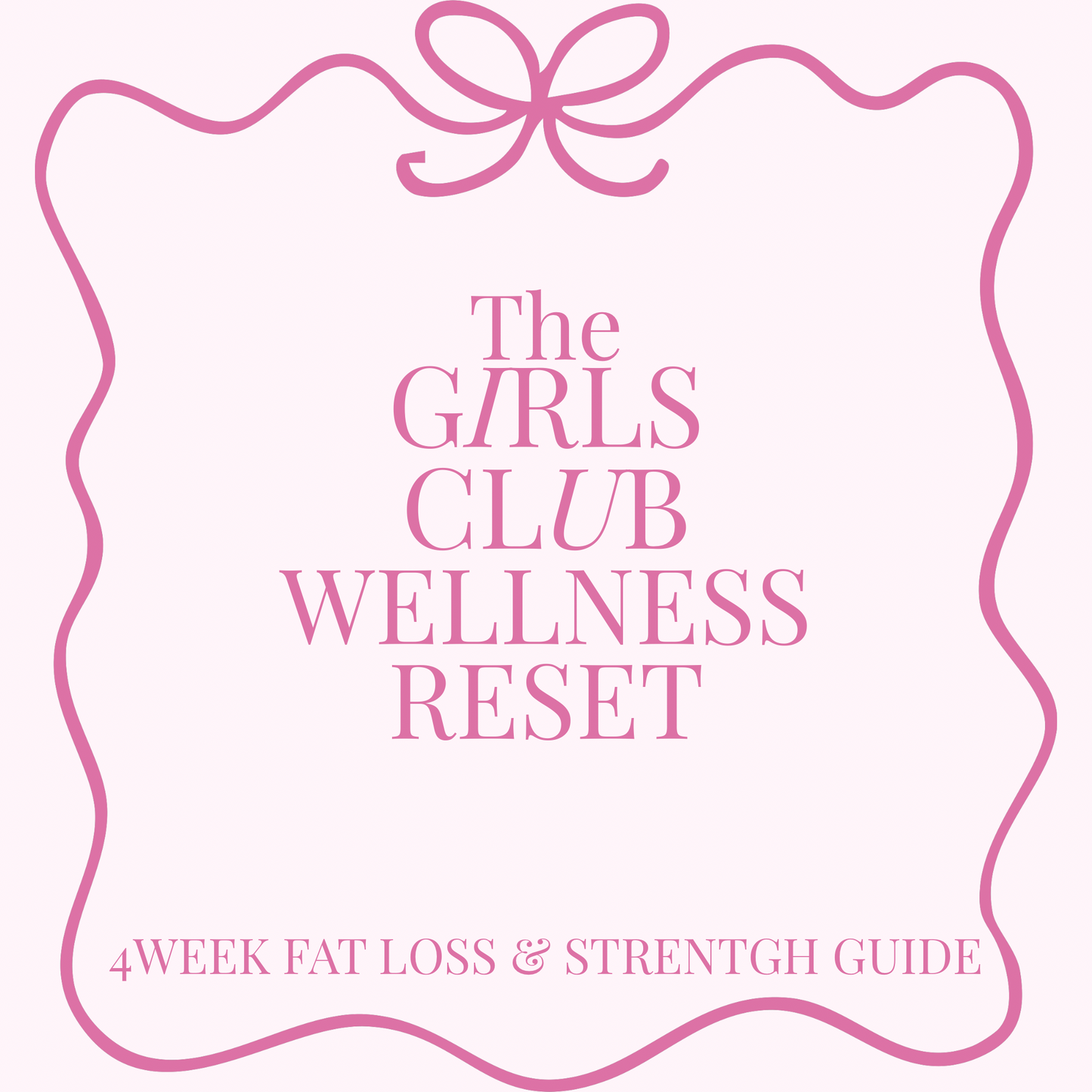 The Girls Club Wellness Reset Planner🎀